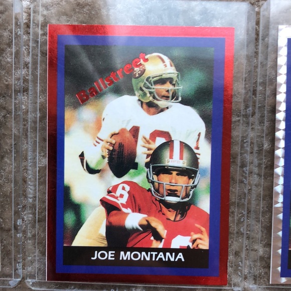 1991 BALLSTREET JOE MONTANA RARE PROMO CARDS - Picture 4 of 11